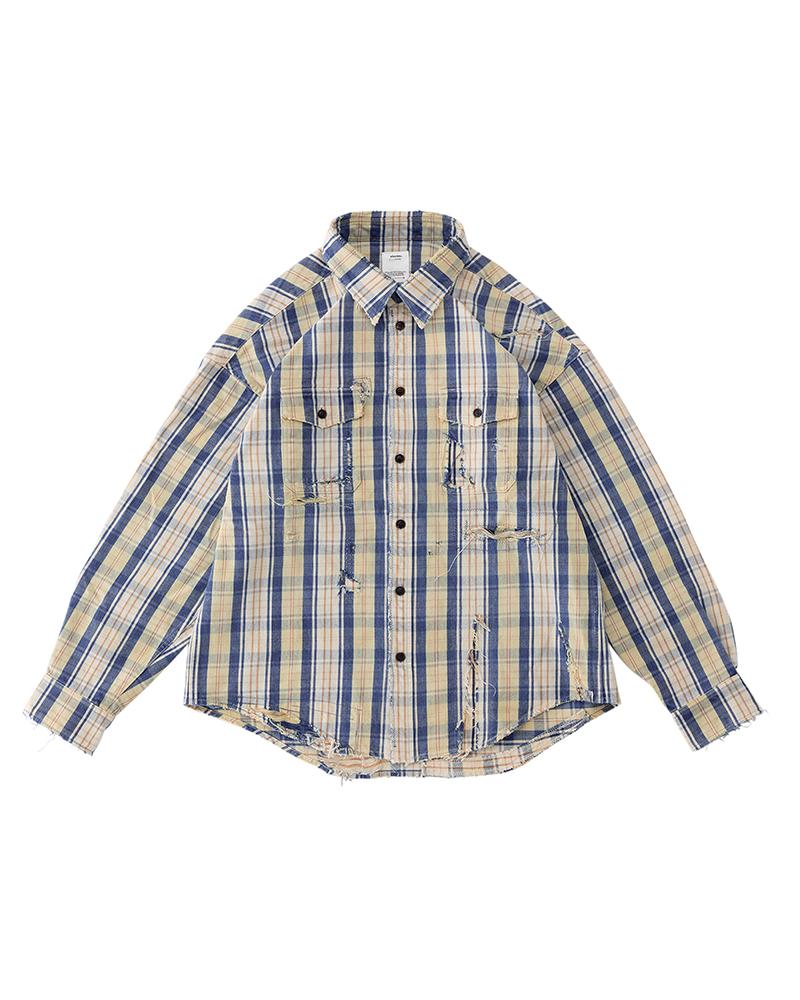 ○日本正規品○ visvim PIONEER サイズ3 CHECK KHADI L/S シャツ